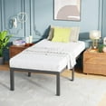 thumbnail image 4 of Bed Frame Metal Platform Bed Frame 18 Inch High Mattress Foundation No Box Spring Needed Heavy Duty Steel Slat Noise-Free Easy Assembly Under-Bed Storage,Twin, 4 of 7