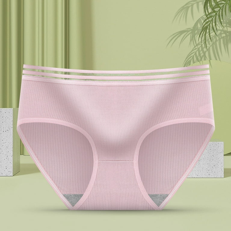 PMUYBHF Shapewear Underwear European And American Women'S Underwear Female  Students Version Comfortable Mid Waist Cute Plussize Women'S Pants 7.99