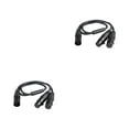 thumbnail image 1 of bedienty Male to Dual Female 3 Pin Cable Connector Electrical Adaptor Accessories 2Set, 1 of 6