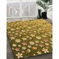 thumbnail image 3 of Ahgly Company Machine Washable Indoor Rectangle Transitional Yellow Area Rugs, 8' x 12', 3 of 7