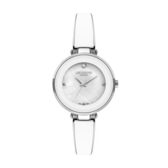 Lee Cooper LC07412.320 Ladies Silver Watch with White Dial