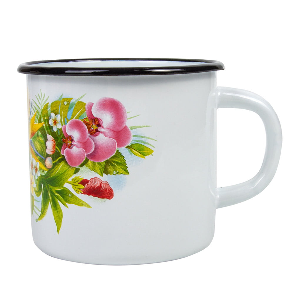 mother gift floral enamel mug mom camping mug Enamel Mug for mom love quote mug enamel travel mug light senior mug i love you mom