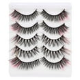 thumbnail image 3 of Yardwe 5Pairs Colored False Eyelashes Assorted Color Fake Lashes for Valentine's Day and Night Out, 3 of 8