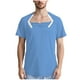 thumbnail image 2 of Blusas y camisas de manga corta y cuello redondo para hombre, de color liso, para recuperación posoperatoria, extraíbles, de manga corta, con botones laterales totalmente abiertos, adaptables, de poli, 2 of 5