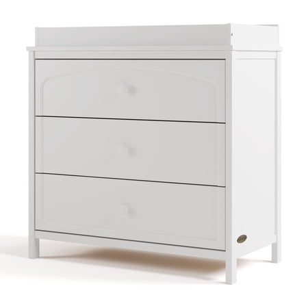 Graco Olivia 3 Drawer Chest with Changing Topper White