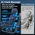 thumbnail image 6 of 4D Full Body Massage Chair Zero Gravity Shiatsu Recliner with Heating, Feet, Thai Stretch Black, 6 of 11