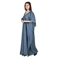 thumbnail image 4 of Women's Kafatan Maxi Summer Caftan Outfit Casual Dress Cover Ups Cotton Silk, Women Kaftans Dresses, S-3XL, Regular to Plus Size, 4 of 5