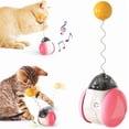 thumbnail image 5 of Juguete rosa para gatos, juguete interactivo, juguete interactivo para gatitos, juguete para gatos domésticos, juguete interactivo con plumas para gatos, juguete interactivo para gatos, 5 of 5