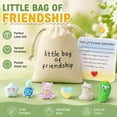 thumbnail image 3 of Little Bag Of Friendship Pouch Accessories Gifts Small Drawstring Bags For Best Friend Graduation Birthday Galentines Day Long Distance（3Pcs）, 3 of 7