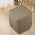thumbnail image 4 of Stretch Ottoman Cover Furniture Ottoman Foot Rest Cover for Footrest Foot Stool , Brown, 4 of 7