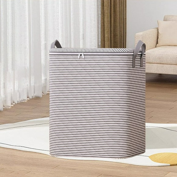 Heavy Duty Storage With Reinforced Handles Extra Large Storage Bags For Clothes Tote Bag Thickened Double Zipper For Space Saving Travel（19.68 x19.68 x17.7 in）