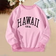 thumbnail image 3 of Women'S Sweatshirt Sweat Shirts Women Long Sleeve Women’S Pullover Pink Plain Crewneck Sweatshirt Winter Clothes Preppy Clothes Teen Girl, 3 of 3