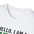 thumbnail image 3 of Hello I'm A Vegan Green Leafy Vegetable Lovers Healthy Lifestyle Men Women Unisex Softstyle T-Shirt, 3 of 4