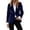 *Dark Blue, variant on ClodeEU Women's Lapel Single Button Long Sleeve Velvet Blazer,Casual Slim Fit Work Office Suit Jacket ,Women's Plus L