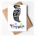 thumbnail image 1 of Mexico Totems Eagle Ancient Civilization Bird Wedding Cards Congratulations Greeting Envelopes, 1 of 3