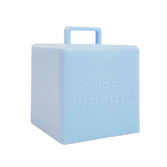 65-gram Cube Weight - Baby Blue Balloon Weights - 10 pcs