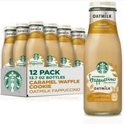 Starbucks Frappuccino Oat Milk Coffee, Caramel Waffle Cookie, 13.7 fl oz, 12 Bottles