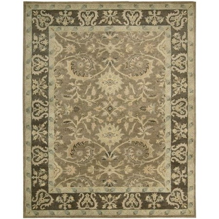 Charleston CH05 Hard Twist Wool Rectangle Rug, Cocoa