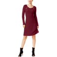 thumbnail image 2 of INC Vestido recto con cremallera en el hombro para mujer, rojo, grande I-N-C Cambio, 2 of 2
