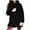 Black, variant on Women's Thick Faux Fur Coat Stand Collar Long Sleeve Open Front Cardigan Jackets y2k Warm Fall Winter Fuzzy Fleece Coats Outwear