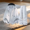 thumbnail image 4 of Maqroz Y2K Clothing Two Piece Sets Long Sleeve Hooded Zip Up Windbreaker Jacket Baggy Parachute Cargo Pants Multi Pockets Casual Streetwear Matching Outfits, 4 of 5