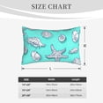 thumbnail image 4 of Sikiie Seashell And Starfish Print Plush Pillow Cover, Wrinkle-proof and Stain-resistant Pillow Protector without Pillow Core, Home Decoration-14"x20", 4 of 6