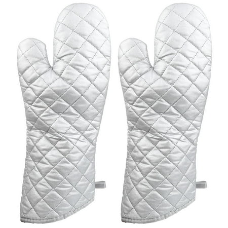 

TOPINCN Simple Heat Resistant Mitts Beautiful Oven Glove Fashionable For Family Mother Cooking Gloves