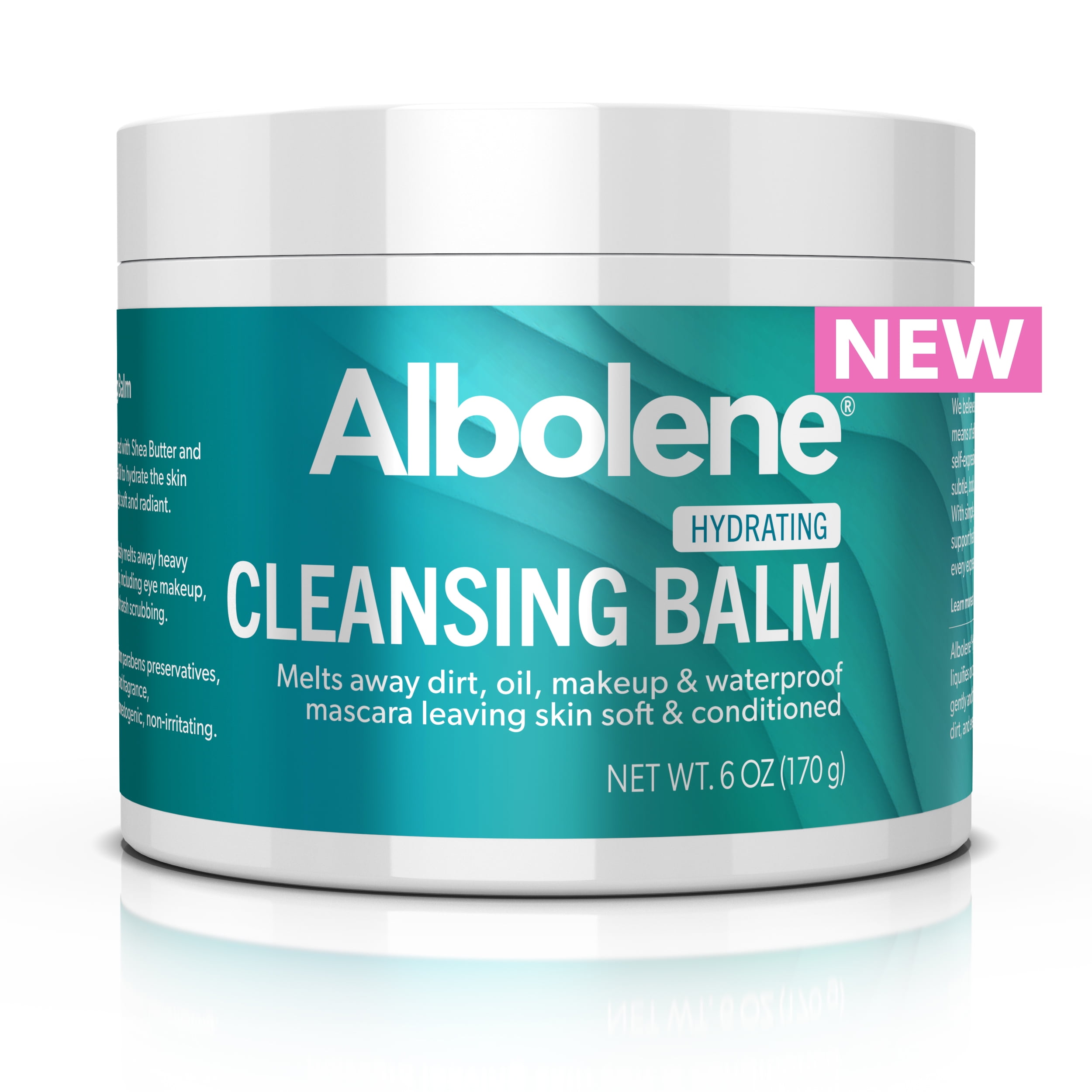 Albolene Cleansing Balm, Hydrating Makeup Remover and Face Wash with Shea Butter and Jojoba Oil