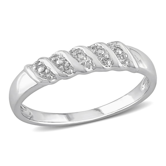 Sterling Silver Braided Design Wedding Band