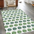 thumbnail image 2 of Tropical Leaves Area Rugs 4'x6', Washable Small Throw Rugs for Office Bathroom, Boho Green Palm Monstera Leaf Botanical Indoor Outdoor Rug Non-Slip Low Pile Carpet Runner Reversible Floor Mats, 2 of 8