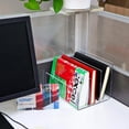 thumbnail image 4 of CIMAXIC Desktop File Organizer Multi-Compartment File Holder Transparent File Stand File Sorter,9.06"X6.89"X6.69", 4 of 4