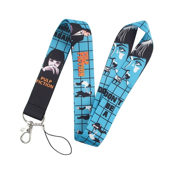 Anime Source Pulp Fiction 1994 Crime Drama Hollywood Movie Lanyard Keychain ID Badge Holder