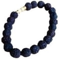 thumbnail image 3 of 2 Pcs BRACELET et BRACELET Perles RUDRAKSH Noir, 3 of 4