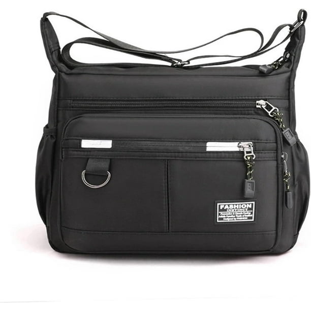 Bolso de hombro para hombre, bolso bandolera de lona, bolso bandolera, mochila de viaje