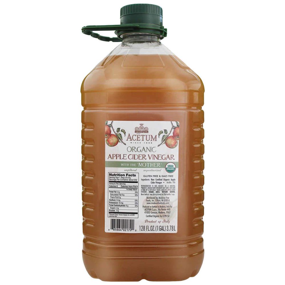 Acetum Organic Apple Cider Vinegar with the Mother, 128 fl. oz