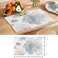 thumbnail image 6 of Beach Coastal Fish Placemats Set of 6 Watercolor Sea Ocean Nautical Place Mats Indoor Wipeable Table Mats Washable Cloth Dining Table Placemats for Kitchen Holiday Party Home Decor 13x19 Inch, 6 of 9