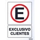 thumbnail image 1 of Letrero Exclusivo Clientes Surtek Señal Prohibitiva 1 Pz SES37, 1 of 3
