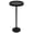 Black, variant on ManyFun 11.81" Small Round Side Table Cocktail Drink Table Accent Table for Living Room Walnut