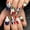 Style 1, variant on Soccer Press On Nails, Medium Glossy Coffin Fake Nails with Football Design, Reusable Full Cover Acrylic Nail for Sports Fans, Game Day, Sports Bar Themed Party