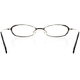 thumbnail image 2 of Optical Eyewear - Oval Shape, Metal Full Rim Frame - Prescription Eyeglasses RX, Platinum, 2 of 4