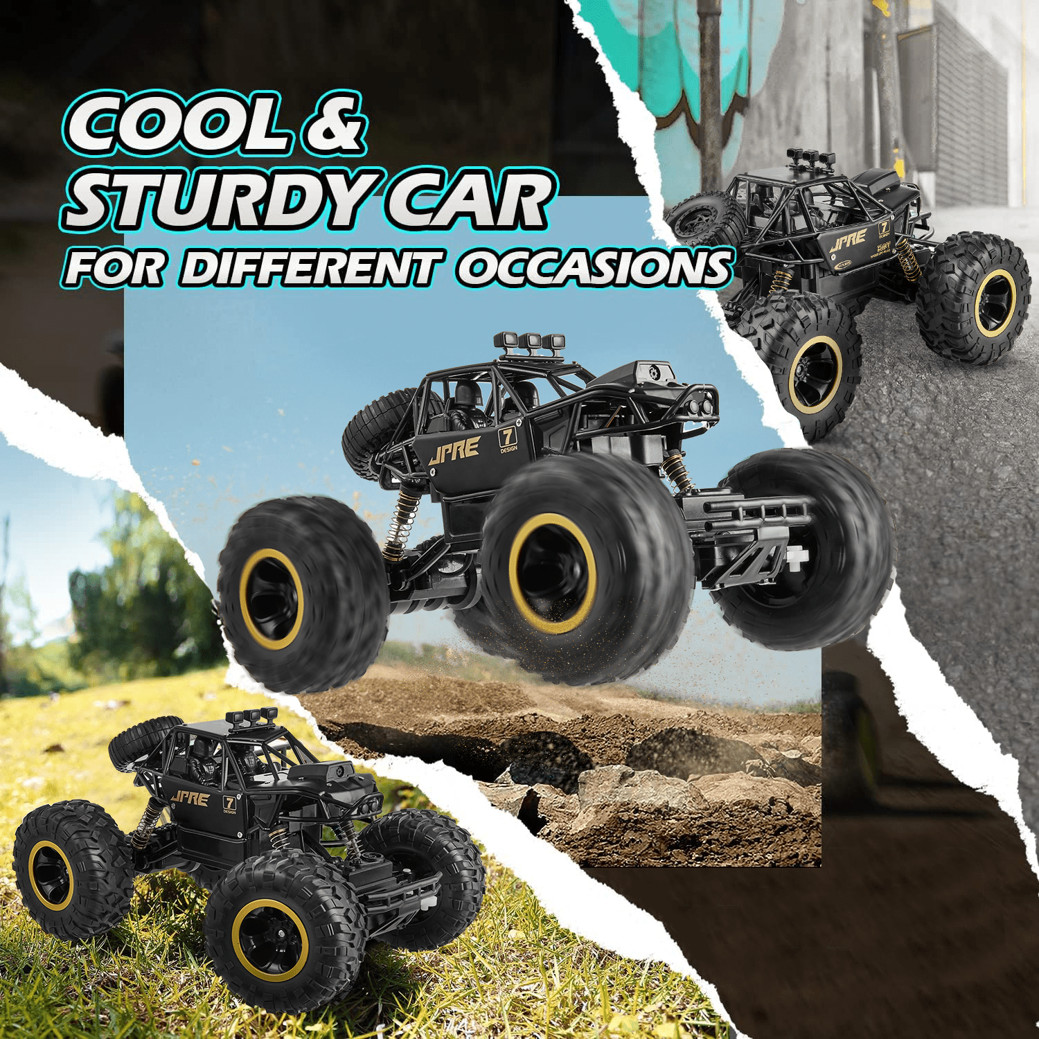 Zacro 1:16 Scale RC Car, 720P FPV Camera, High Speed Off-Road