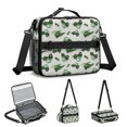 thumbnail image 5 of Tractor and Harvesters Gray Pattern Insulated Lunch Bag with Shoulder Strap and Bottle Holder,Bento School Lunch Bag Box,11x9.5x3.5 Inches, 5 of 5