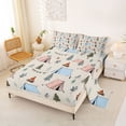 thumbnail image 2 of Erosebridal Kids Teens Jungle Adventure Bed Sheets 4pcs,Boys Girls Woodland Camping Theme King Sheets, 2 of 5
