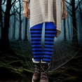 thumbnail image 2 of Dasayo Slim-Leg Women Leggings High Waist Casual Blue Jeggings Striped Buttery Soft Stretch Tights Womens Pants S, 2 of 9