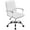 White, variant on Alden Design Mid-Back Swivel PU Leather Office Chair for Home Office, Black