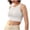 White, variant on KHONTS Women's Workout Crop Tops Sleeveless Yoga Running Shirts Athletic Tank Tops with Padded White S