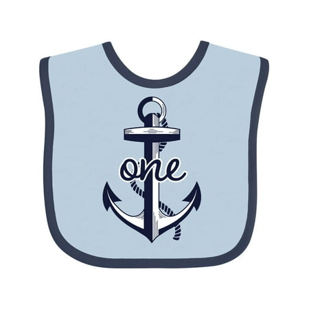 

Inktastic 1st Birthday Anchor Gift Baby Boy or Baby Girl Bib