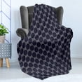 thumbnail image 4 of Navy Blue Soft Flannel Fleece Blanket, Navy Inspired Sailor Knot Rope Pattern Illustration Nautical Abstract Design, Cozy Plush for Indoor and Outdoor Use, 60" x 80", Dark Blue Cream, by Ambesonne, 4 of 5