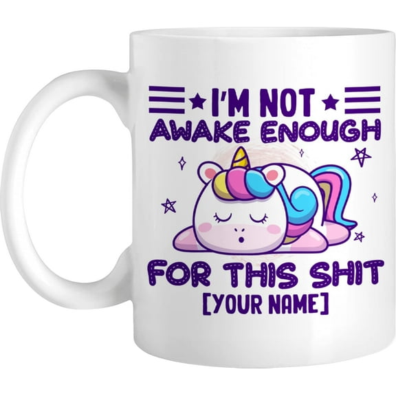 Personalized Coffee Mug Customized Name Unicorn Purple Unicorn Cup Gifts For Kid Mother Sister Girl Friend Brother Grandma On Christmas Birthday Valentine Hot Cocoa Ceramic Cup
