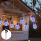 thumbnail image 5 of Fiudx Guirnalda de Luces Solares, Bombillas Led de Bajo Consumo, Diseño Impermeable E Irrompible, Decoración de Jardín Exterior, Fiestas En El Patio, Bodas, Panel Solar Ajustable, 10 Luces, Tamaño 20, 5 of 7